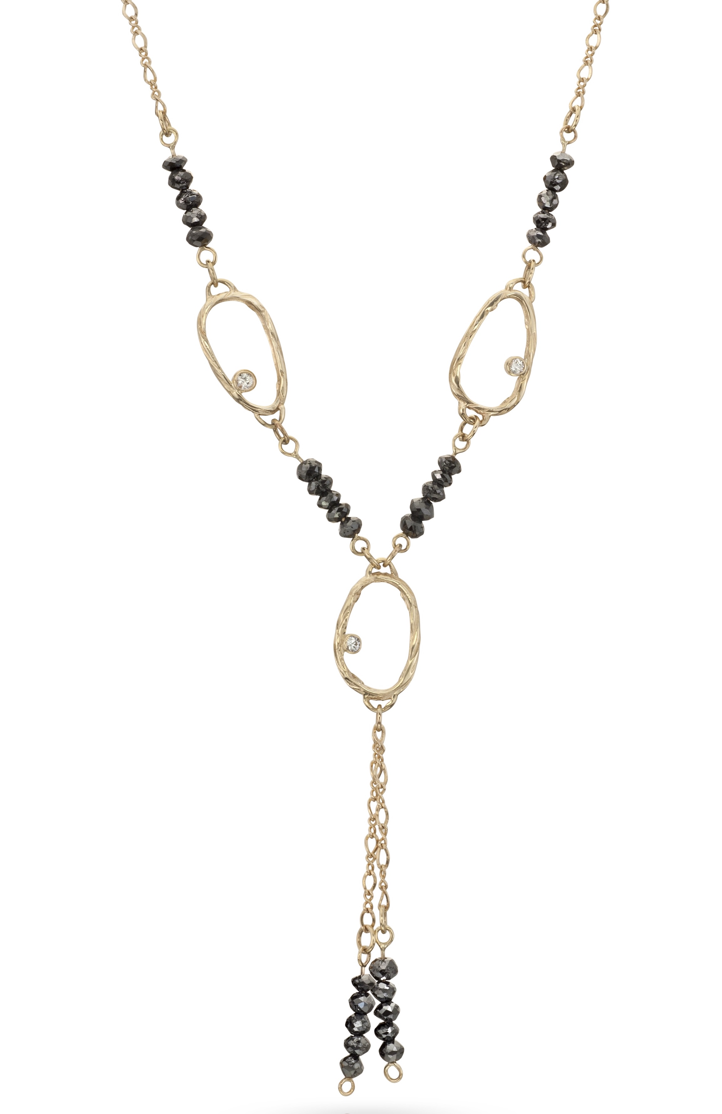 Alexis Barbeau black diamond Y necklace | JCK On Your Market