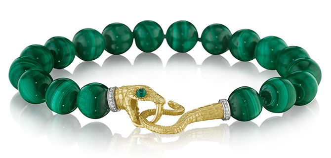 Anthony Lent malachite bracelet
