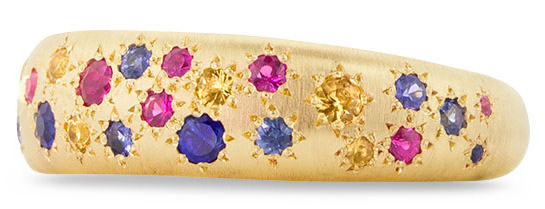 multicolored sapphire adel chefridi ring