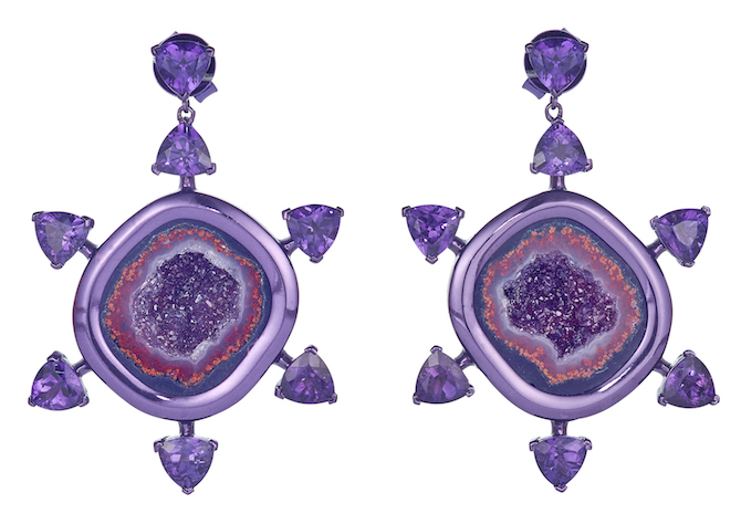 The Rock Hound Chromanteq amethyst earrings | JCK On Your Market