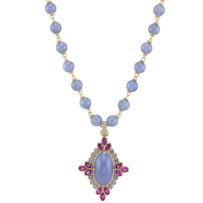 Erica Courtney Majesty chalcedony necklace Erica Courtney Majesty chalcedony necklace | JCK On Your Market