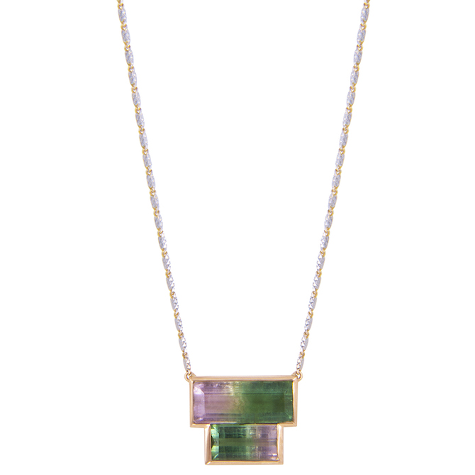 M Spalten Double Brick tourmaline necklace M Spalten Double Brick tourmaline necklace | JCK On Your Market