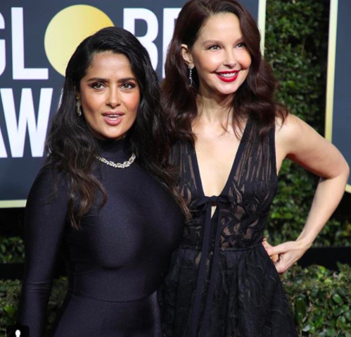 Salma Hayek Ashley Judd Golden Globes