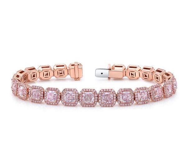 Ounce Collection pink diamond bracelet