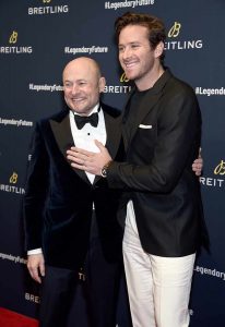 Breitling CEO Georges Kern with Armie Hammer