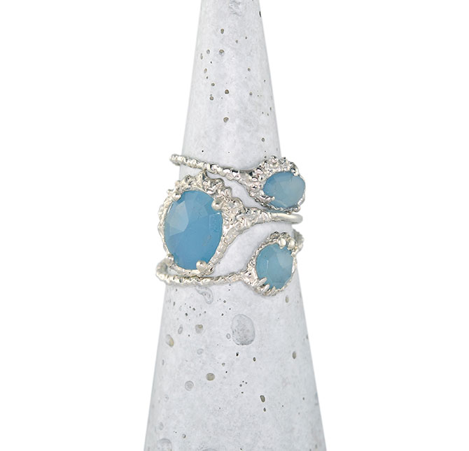 CFD Aquamarine Ring Stack