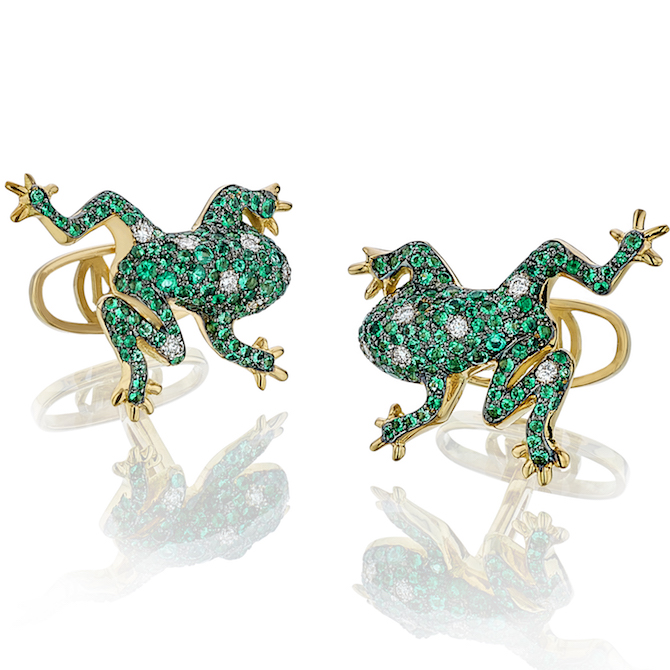 Oh My Got Jump Start frog cufflinks