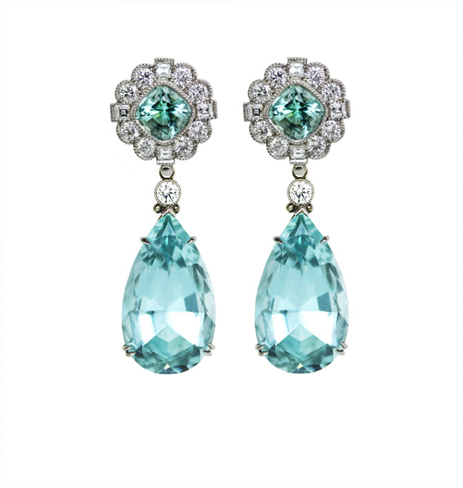 Featherstone Design Aqua Earrings