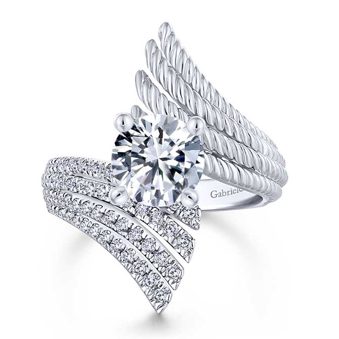 Gabriel NY Bypass Diamond Ring