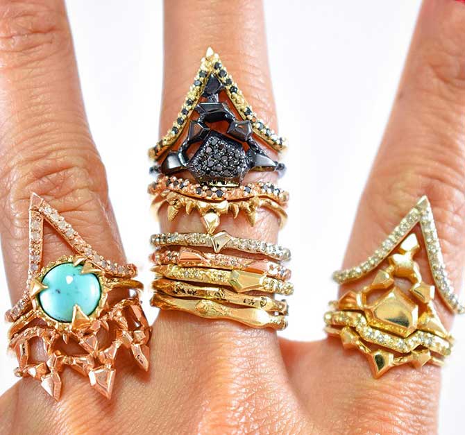 Karen Karch ring stack 