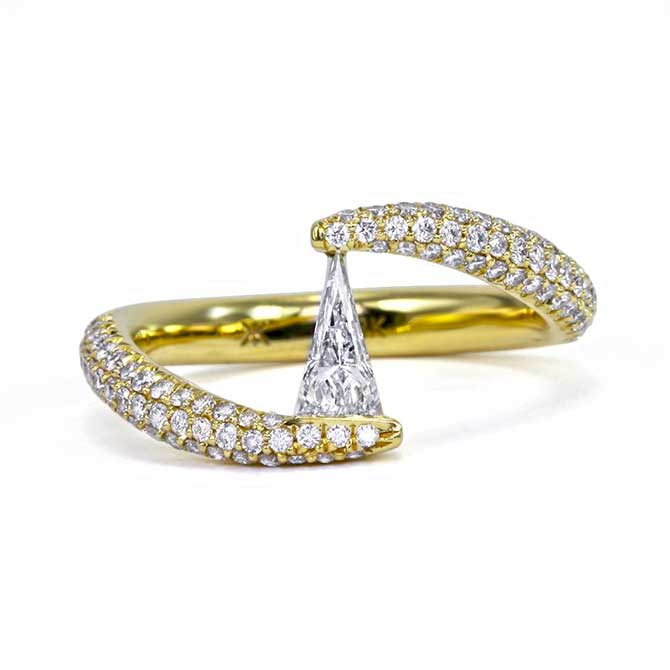Khai Khai Diamond bypass ring