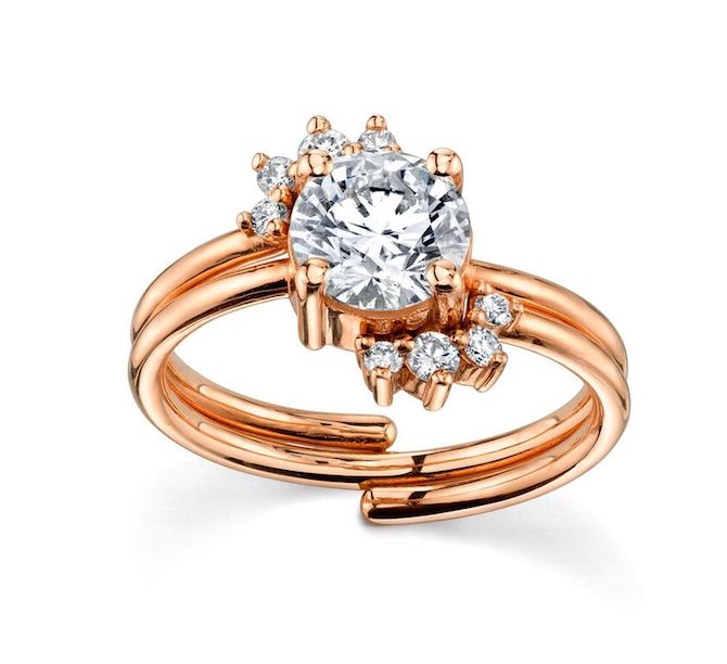 Marrow Rose Gold Bypass Ring