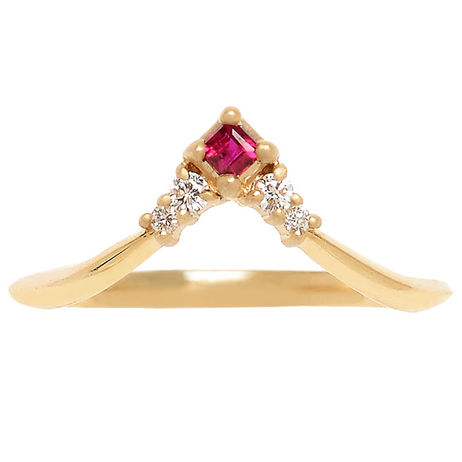 Michelle Fantaci Ruby Arrow ring