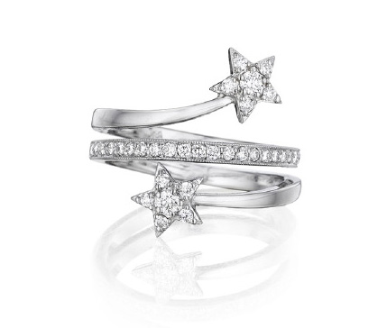 Penny Preville celestial star motif swirl ring