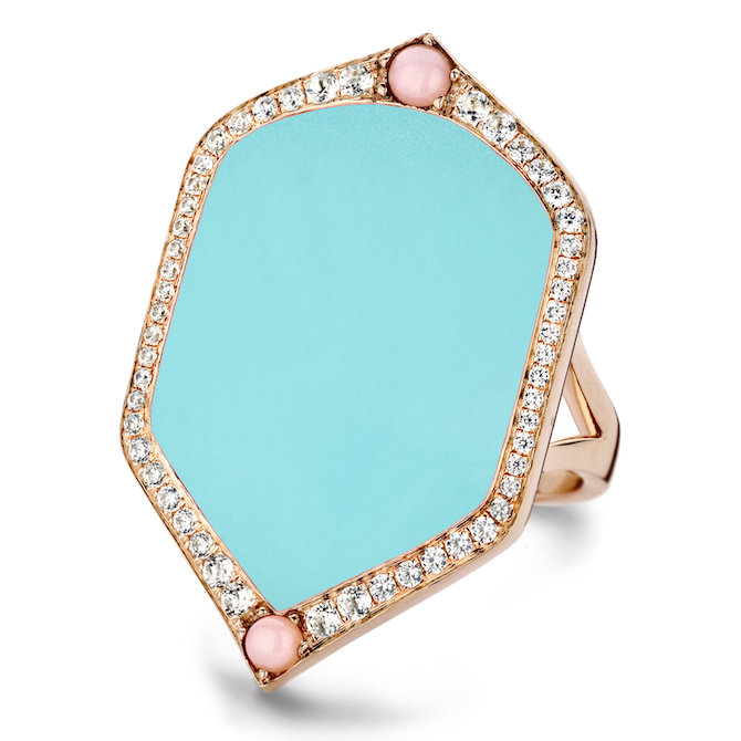 Joelle Summer Mood turquoise ring