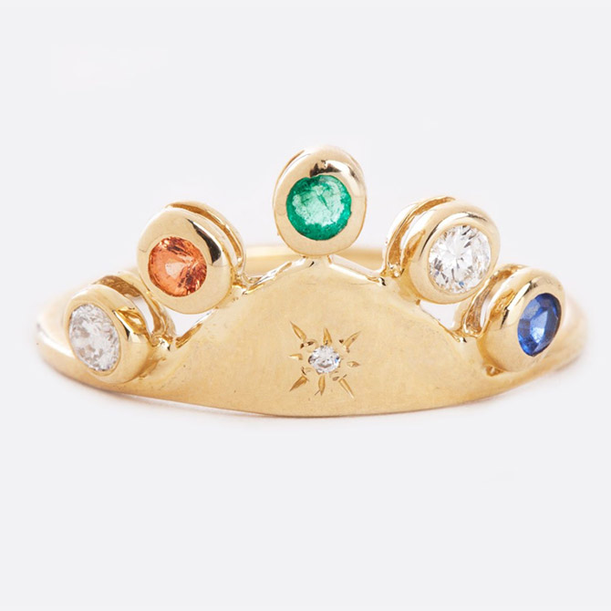 Scosha large tiara ring