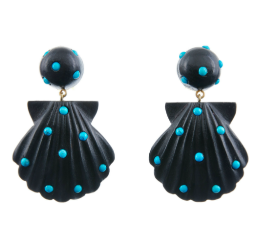 Rebecca De Ravenel shell earrings