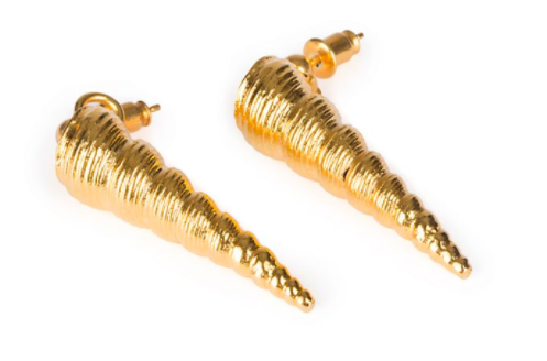 Tohum concha cone earrings