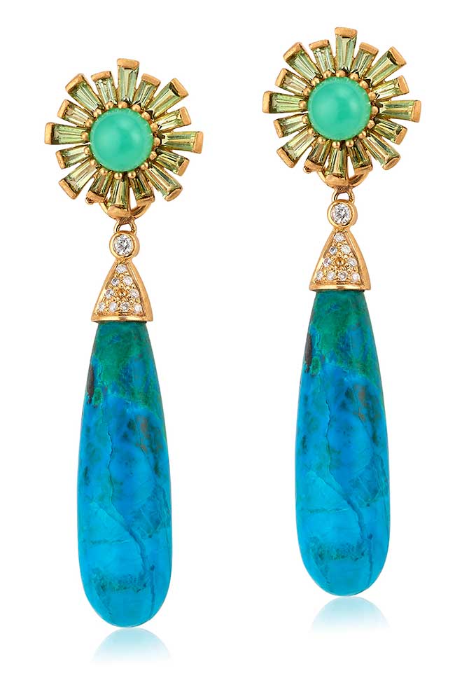 Theresa Kaz chrysocolla earrings