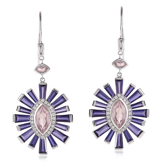 Theresa Kaz Rose Quartz Earrings Theresa Kaz Rose Quartz Earrings