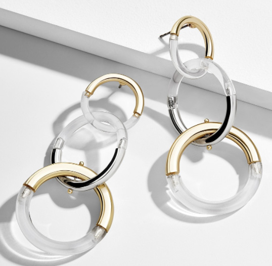 BaubleBar Lucite earrings