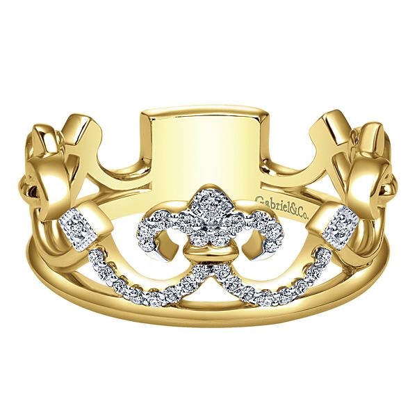 Gabriel NY Crown stackable ring