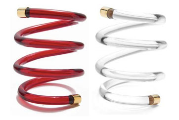 Lady Grey Lucite bracelets