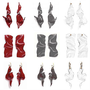 Lady Grey Lucite earrings