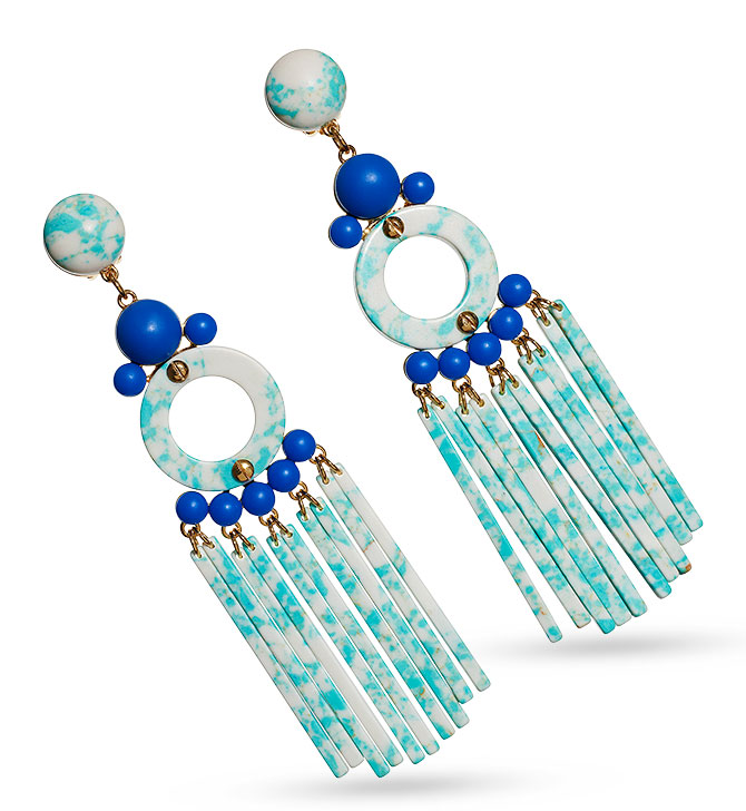 lele sadoughi samba earrings