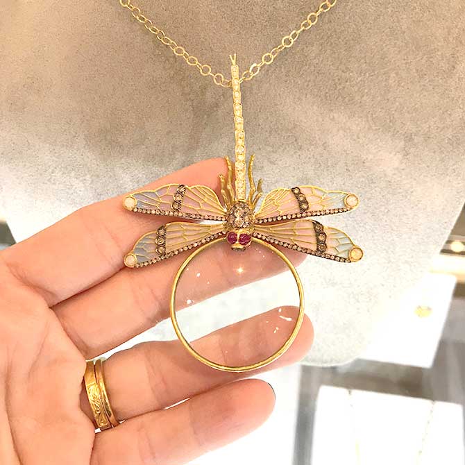 Aida Bergsen enamel pendant
