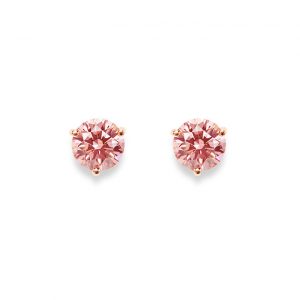 Lightbox pink lab-grown diamond studs Lightbox pink lab-grown diamond studs