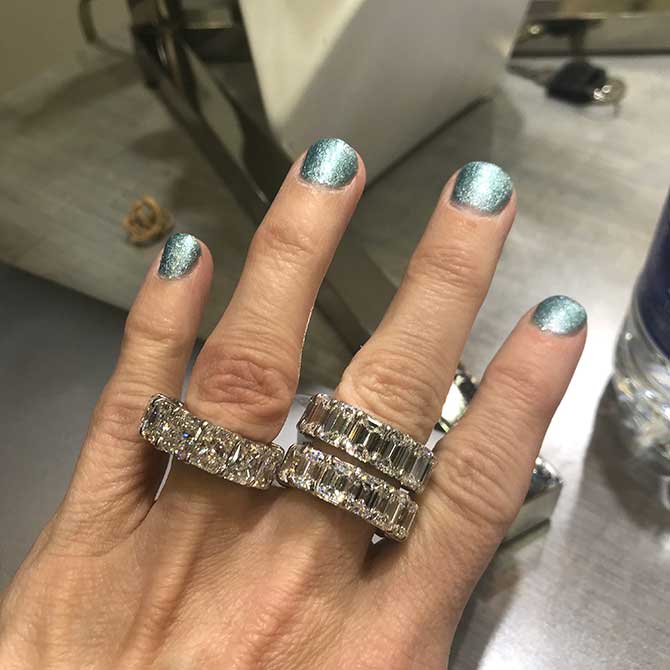 Rahaminov diamond eternity bands