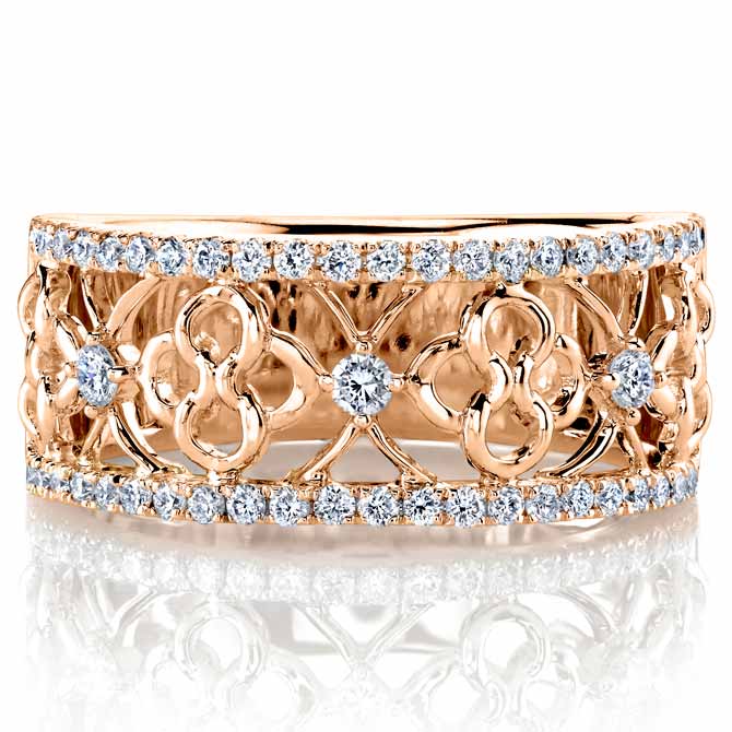 Parade openwork diamond ring