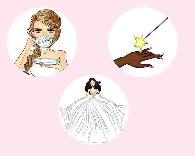 Hayley Paige wedding emojis