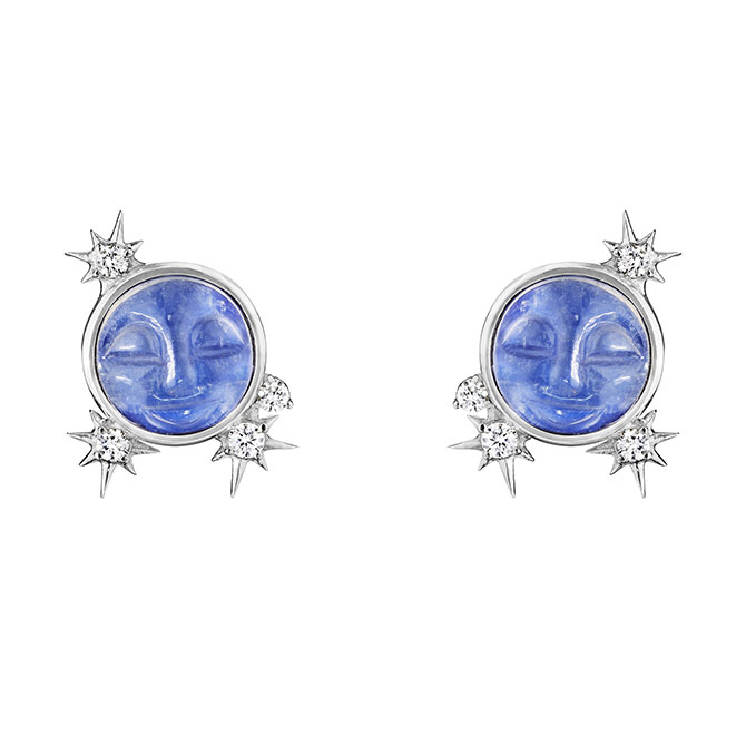 Penny Preville man in the moon studs Penny Preville man in the moon studs