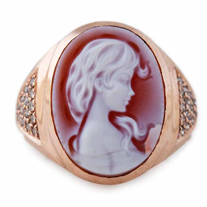 Jacquie Aiche Brooke cameo ring