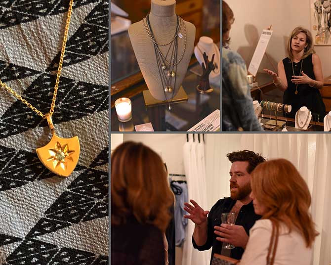 Alexis Kletjian David Ferron Golden Hour event candids and jewelry