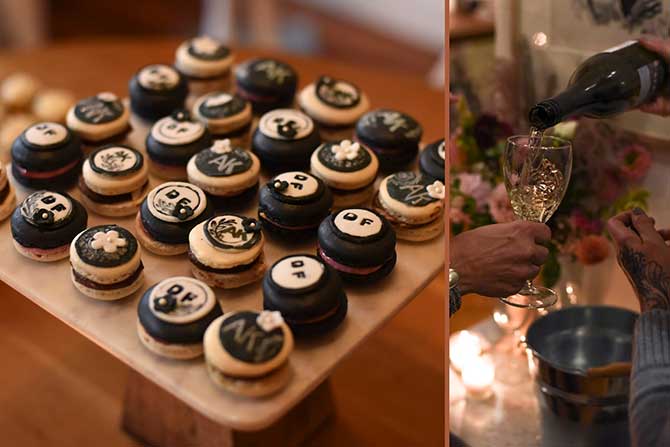 Golden Hour event food and wine