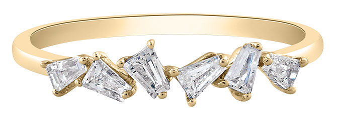 Tresor diamond baguette ring