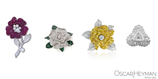 Oscar Heyman Billy Porter brooches