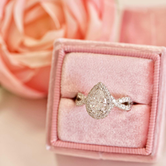 The Diamond Reserve pear diamond engagement ring The Diamond Reserve pear diamond engagement ring