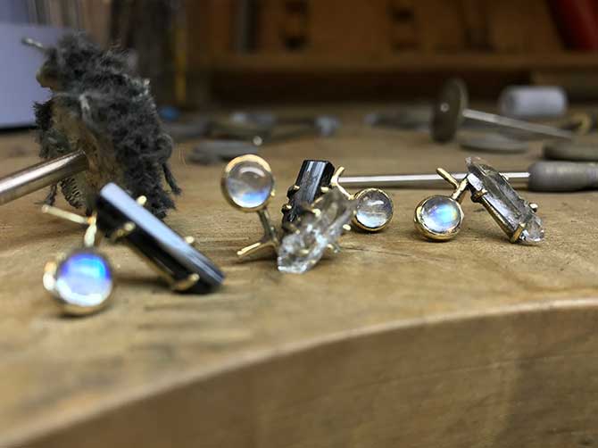 Katey Walker WIP rock candy earrings Katey Walker WIP rock candy earrings