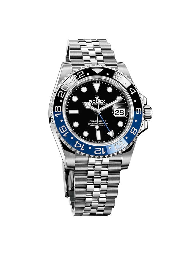 Rolex GMT Master II with blue and black Cerachrom insert on Jubilee bracelet Rolex GMT Master II with blue and black Cerachrom insert on Jubilee bracelet