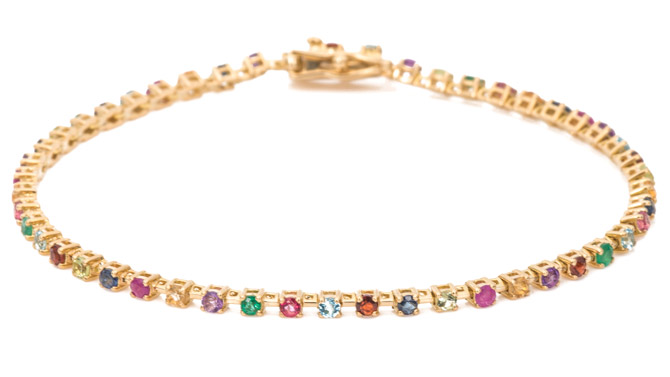 Ariel Gordon Candy Crush tennis bracelet Ariel Gordon Candy Crush tennis bracelet