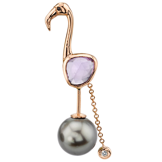 Daniela Villegas Flamingo stud earring Daniela Villegas Flamingo stud earring
