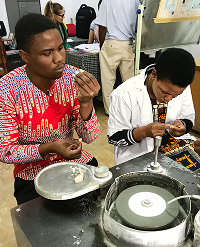 Tanzanian gem cutters