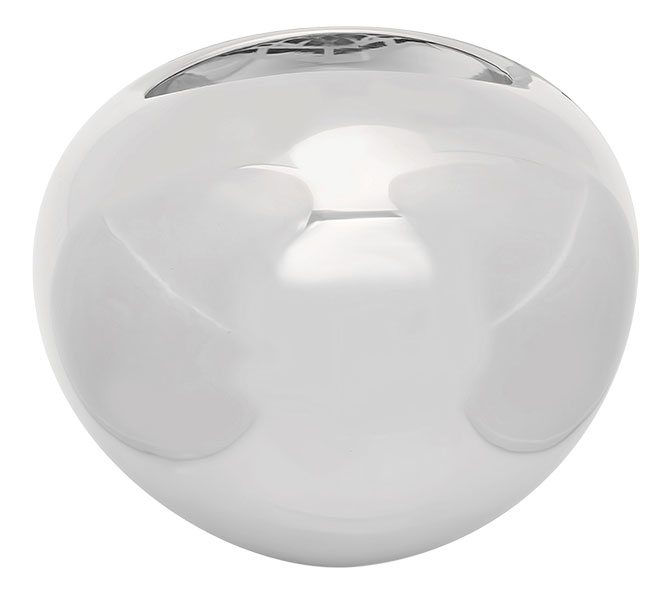 established white gold bubble ring