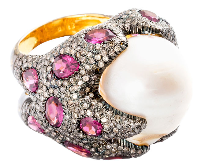 modern moghul baroque ring