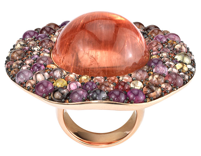 vram multicolored sapphire ring