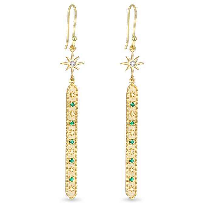 Pamela Zamore Star and Stones dangle earrings